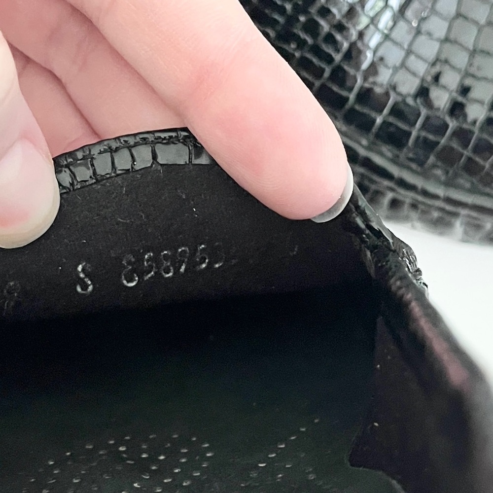 SAS Black Patent Leather Croc-Embossed Simplify Everyday Loafer, Size 8 - Picture 8 of 8